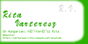 rita varteresz business card